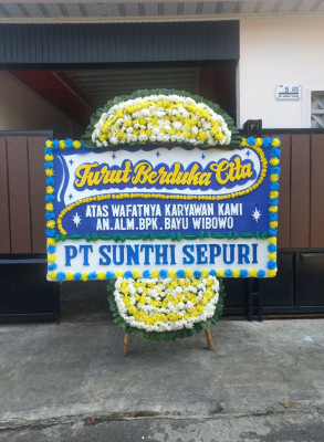 Papan Bunga Duka di Panyabungan Utara